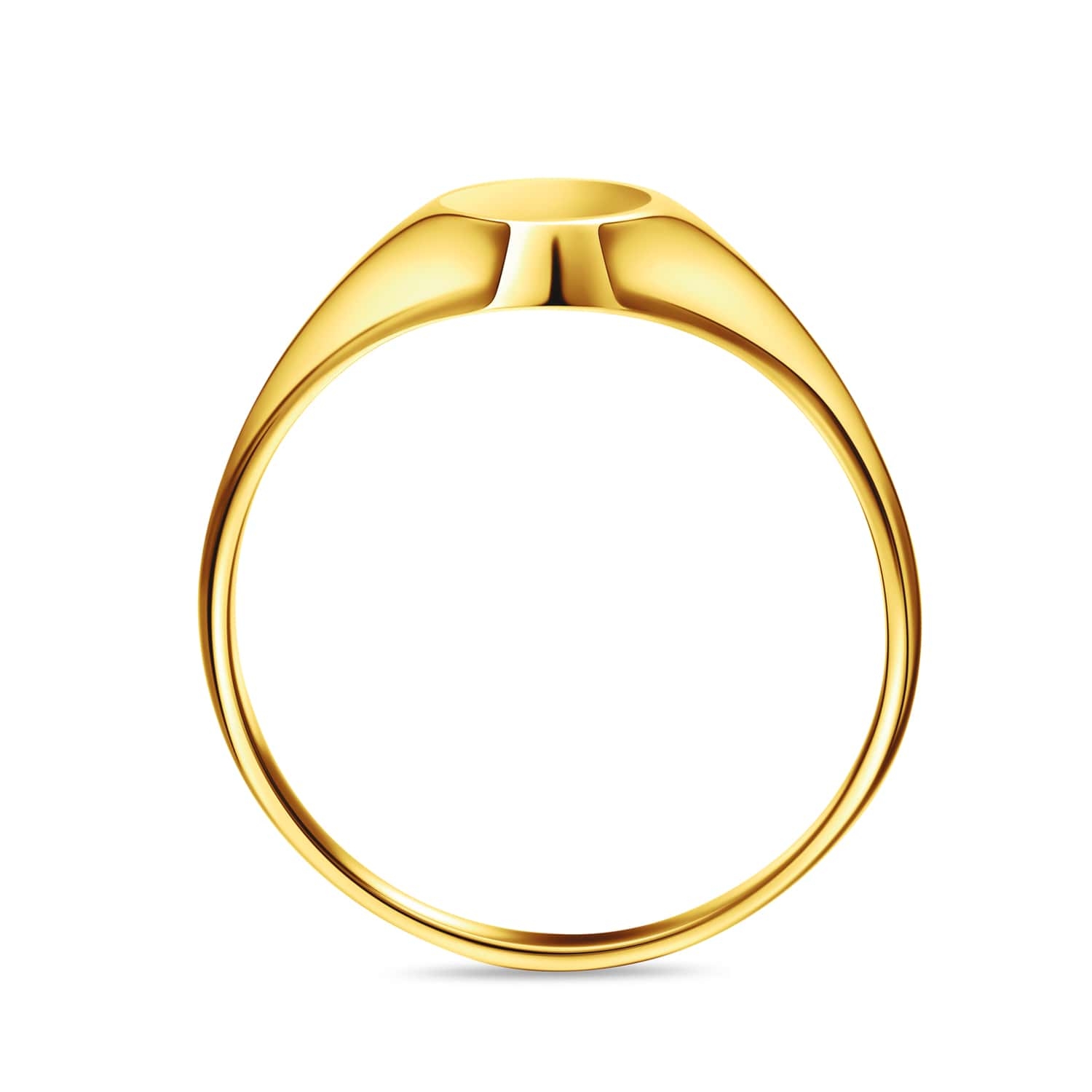 Sygnet z żółtego złota bok R0001-AR-Y Sygnet z żółtego złota bok R0001-AR-Y