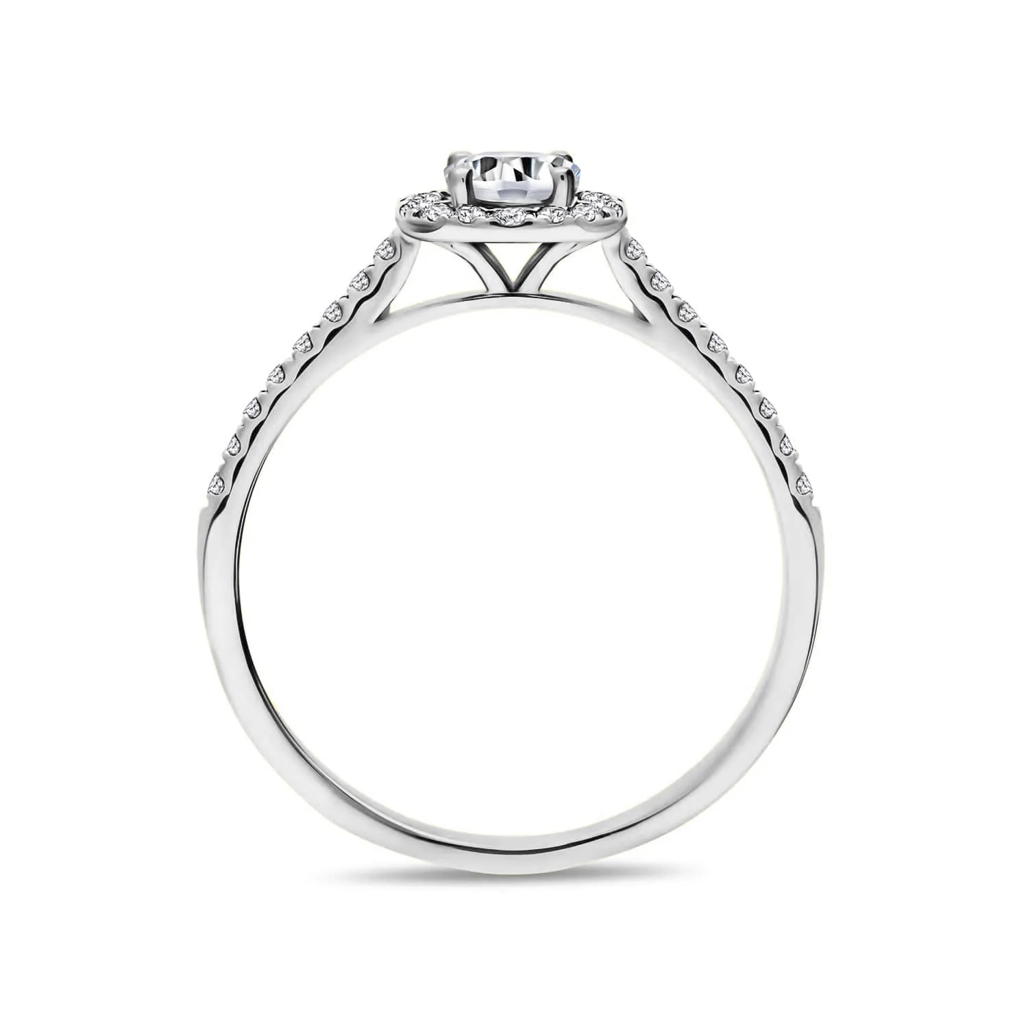 Pierścionek z diamentami 0,20ct, białe złoto, zaręczynowy Pierścionek z diamentami 0,20ct, białe złoto, zaręczynowy