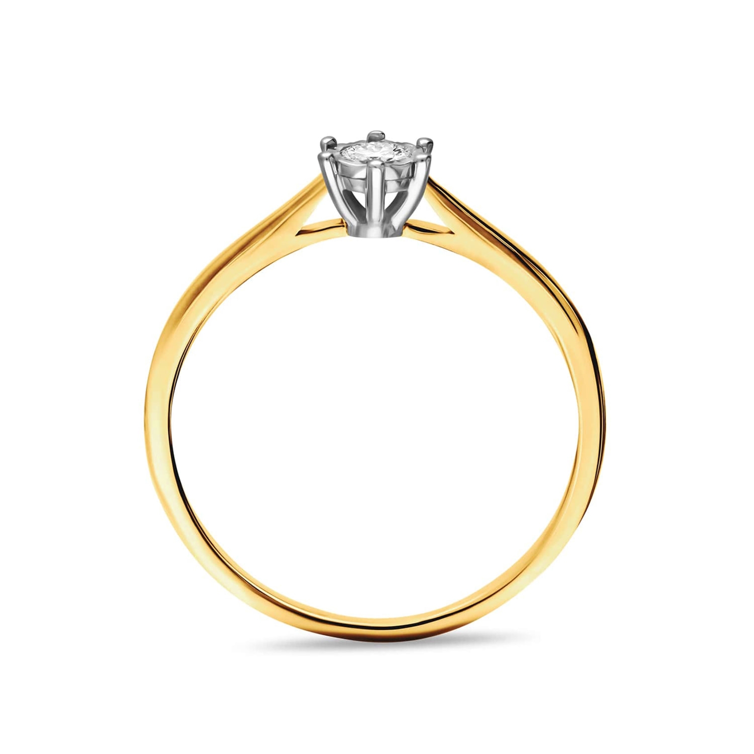 Pierścionek zaręczynowy z diamentem 0,09ct, Pierścionek zaręczynowy z diamentem 0,09ct,