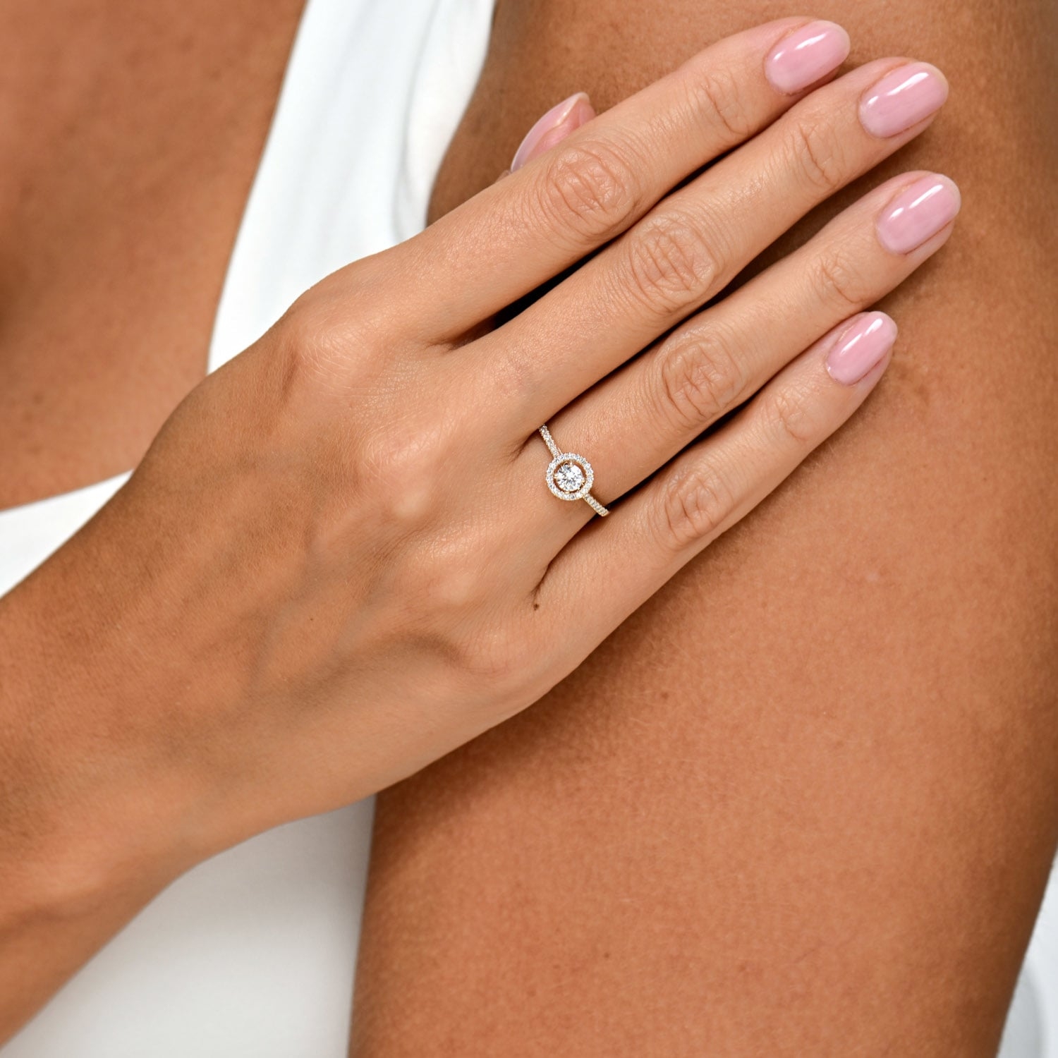 Pierścionek zaręczynowy z diamentami 0,37ct Pierścionek zaręczynowy z diamentami 0,37ct