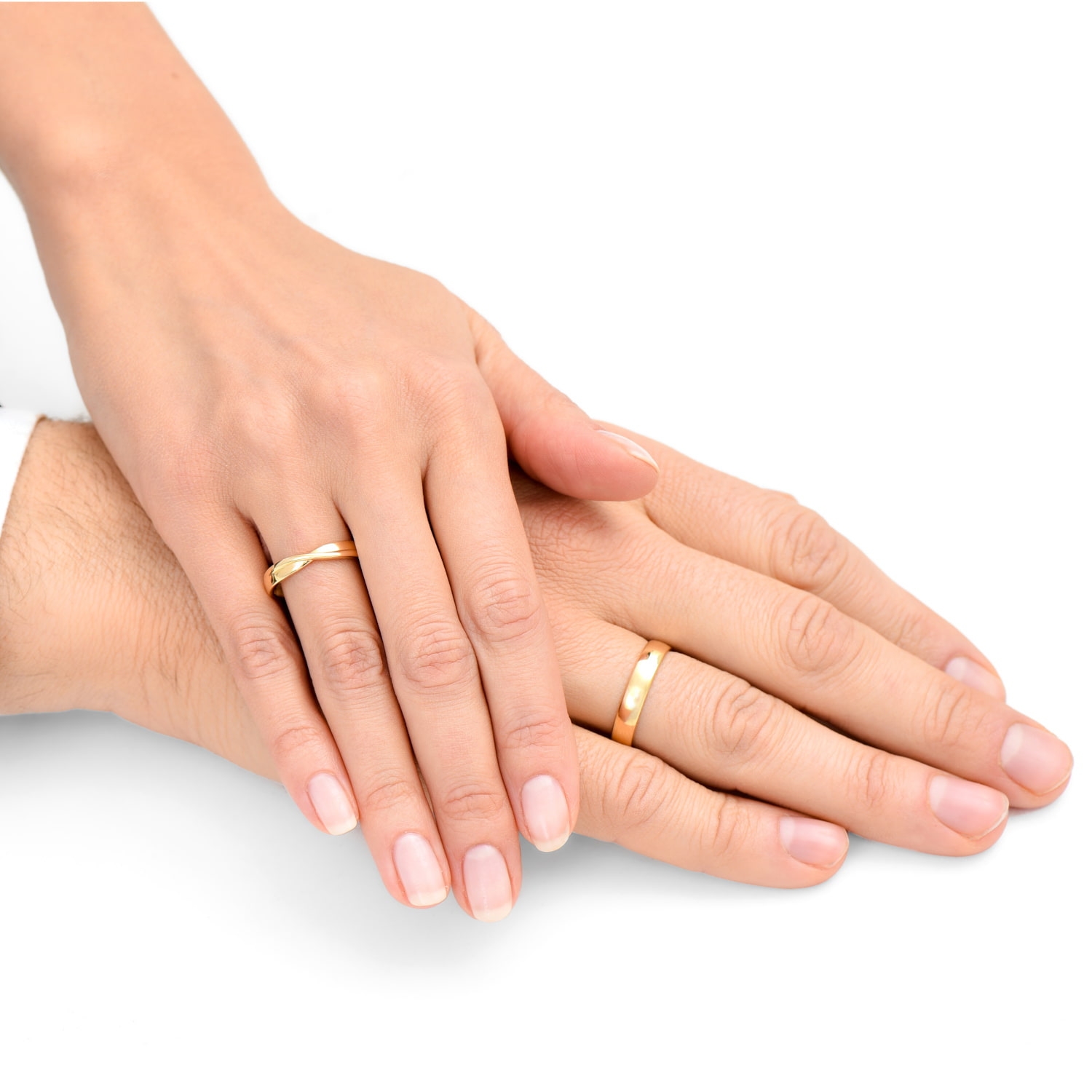 Obrączki ślubne, żółte złoto, 3,7 mm i 4 mm Obrączki ślubne, żółte złoto, 3,7 mm i 4 mm