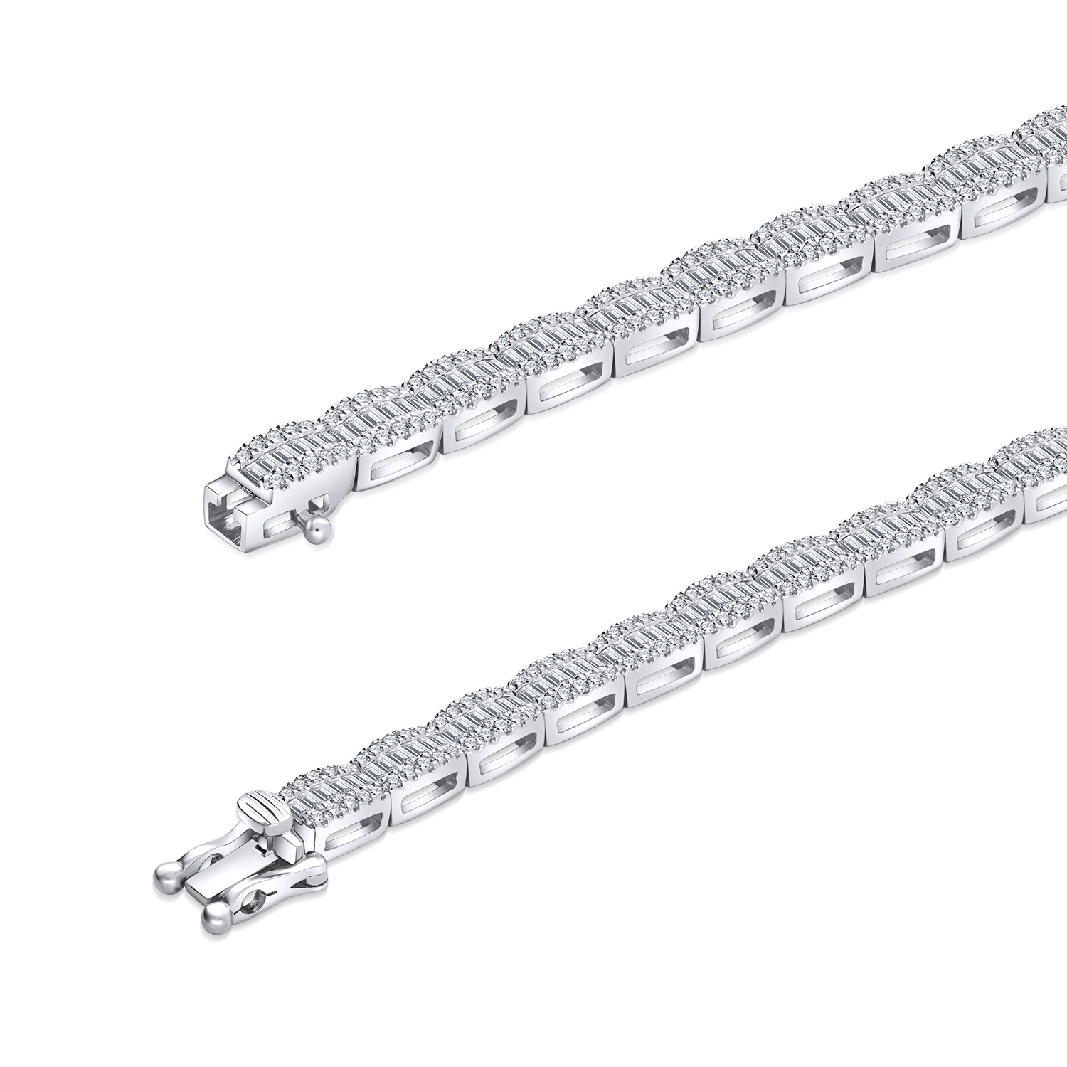 Bransoleta z diamentami 2,31ct, złoto białe Bransoleta z diamentami 2,31ct, złoto białe