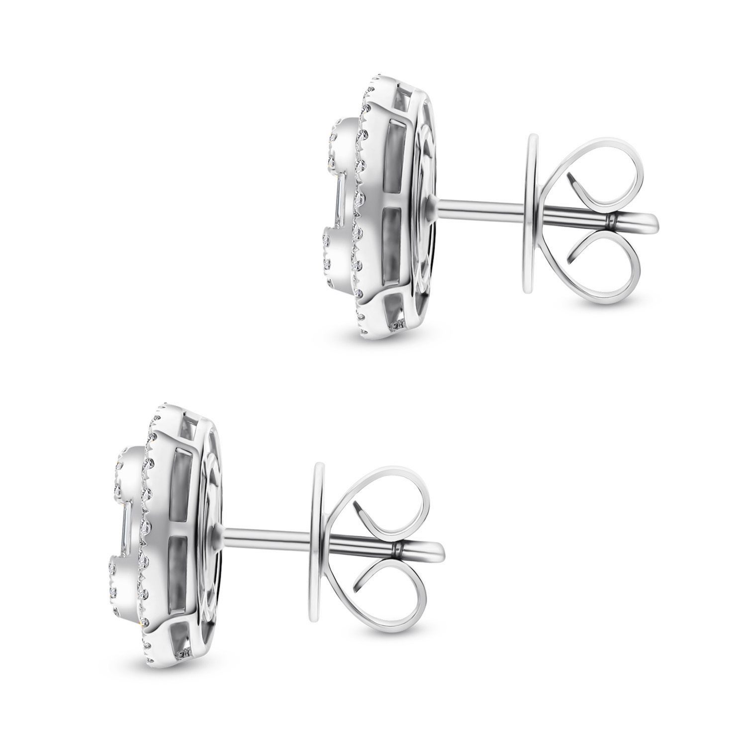 Kolczyki z diamentami 1,19ct, na sztyft, białe złoto Kolczyki z diamentami 1,19ct, na sztyft, białe złoto
