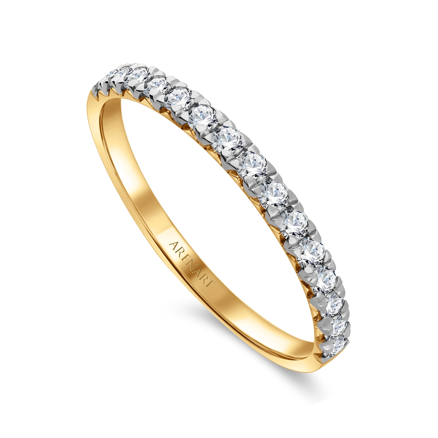 Obrączki ślubne, żółte złoto, diamenty, 1,9 mm i 3 mm Obrączki ślubne, żółte złoto, diamenty, 1,9 mm i 3 mm