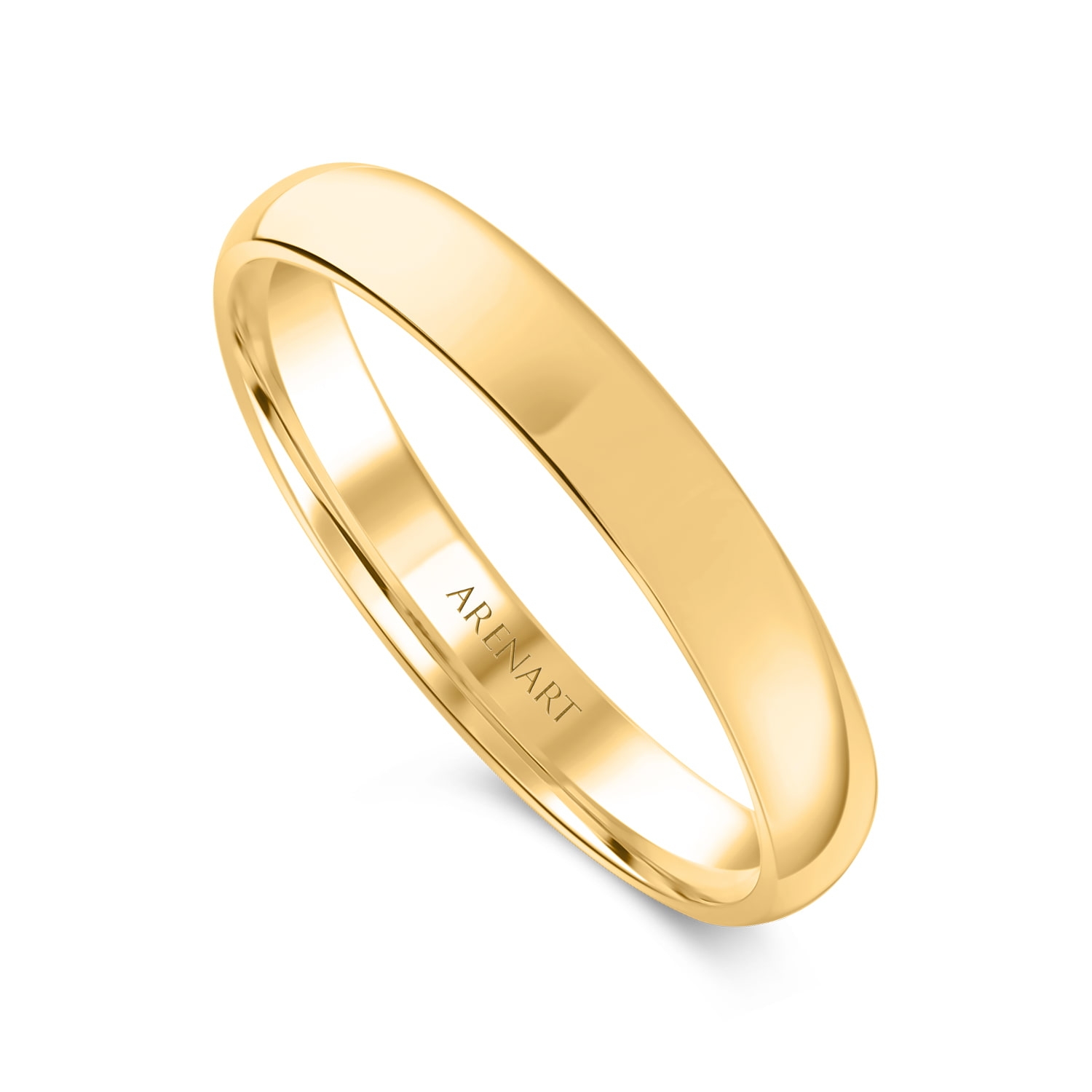 Obrączki ślubne, żółte złoto, diamenty, 1,9 mm i 3 mm Obrączki ślubne, żółte złoto, diamenty, 1,9 mm i 3 mm