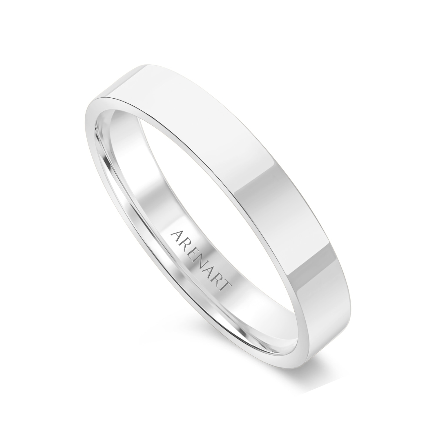 Obrączki ślubne 3 mm i 4 mm, diamenty, białe złoto Obrączki ślubne 3 mm i 4 mm, diamenty, białe złoto