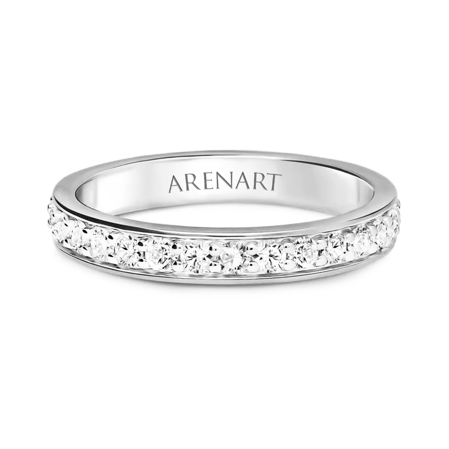 Obrączka damska, białe złoto, diamenty 0,64ct Obrączka damska, białe złoto, diamenty 0,64ct
