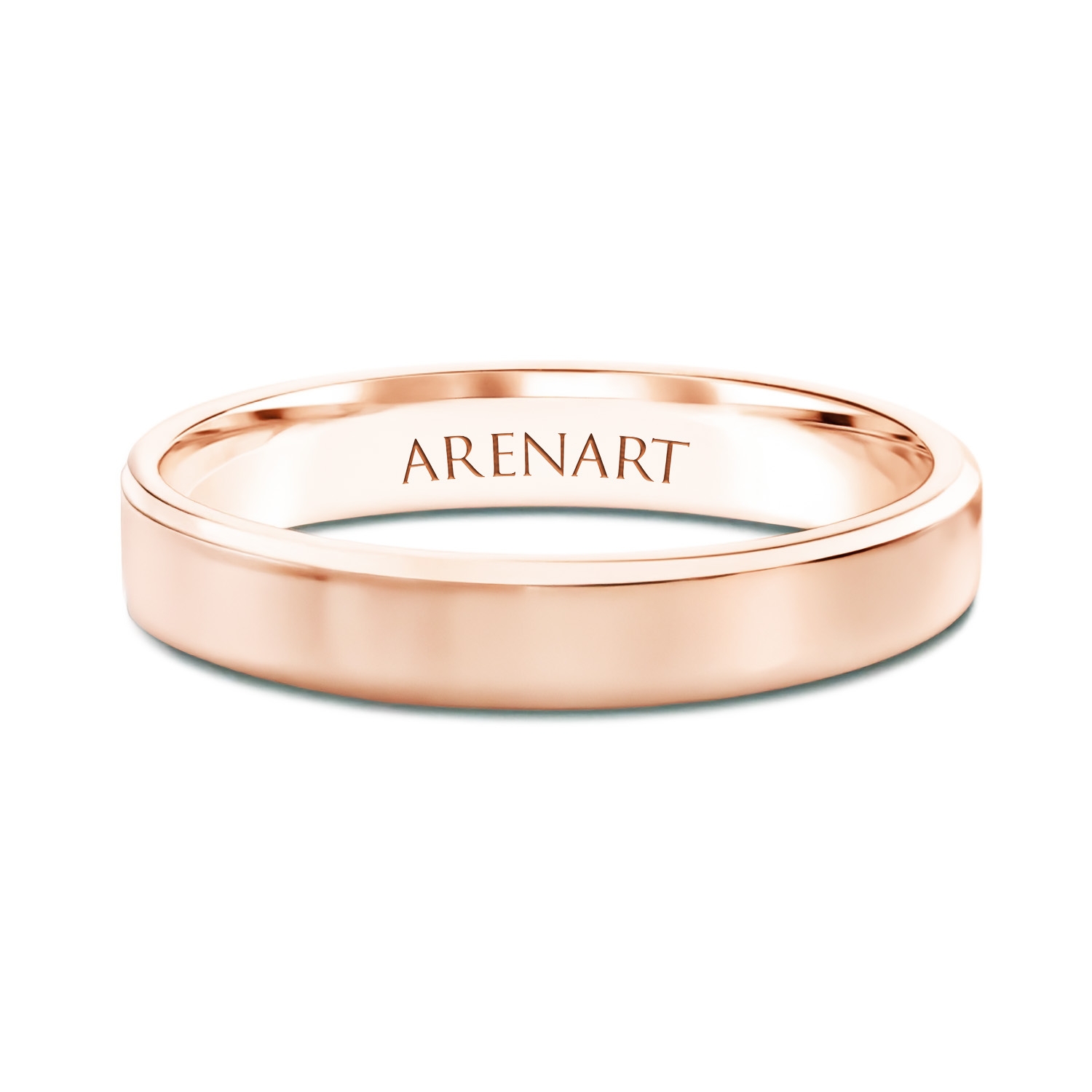 Obrączka męska z różowego złota 585, model LS 10002-4M(M)-R Obrączka męska z różowego złota 585, model LS 10002-4M(M)-R