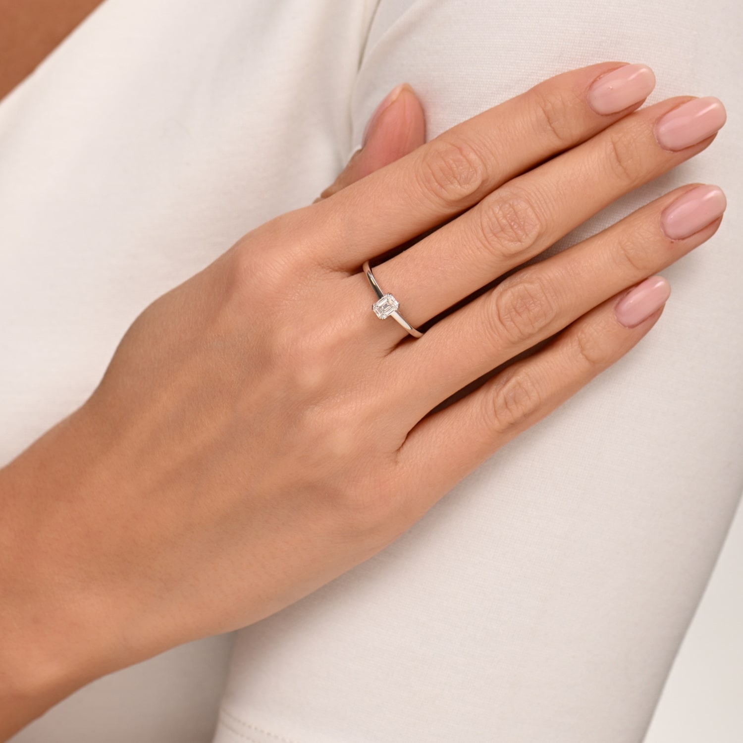 Pierścionek z diamentami 0,56ct certyfikat GIA, złoto żółte Pierścionek z diamentami 0,56ct certyfikat GIA, złoto żółte