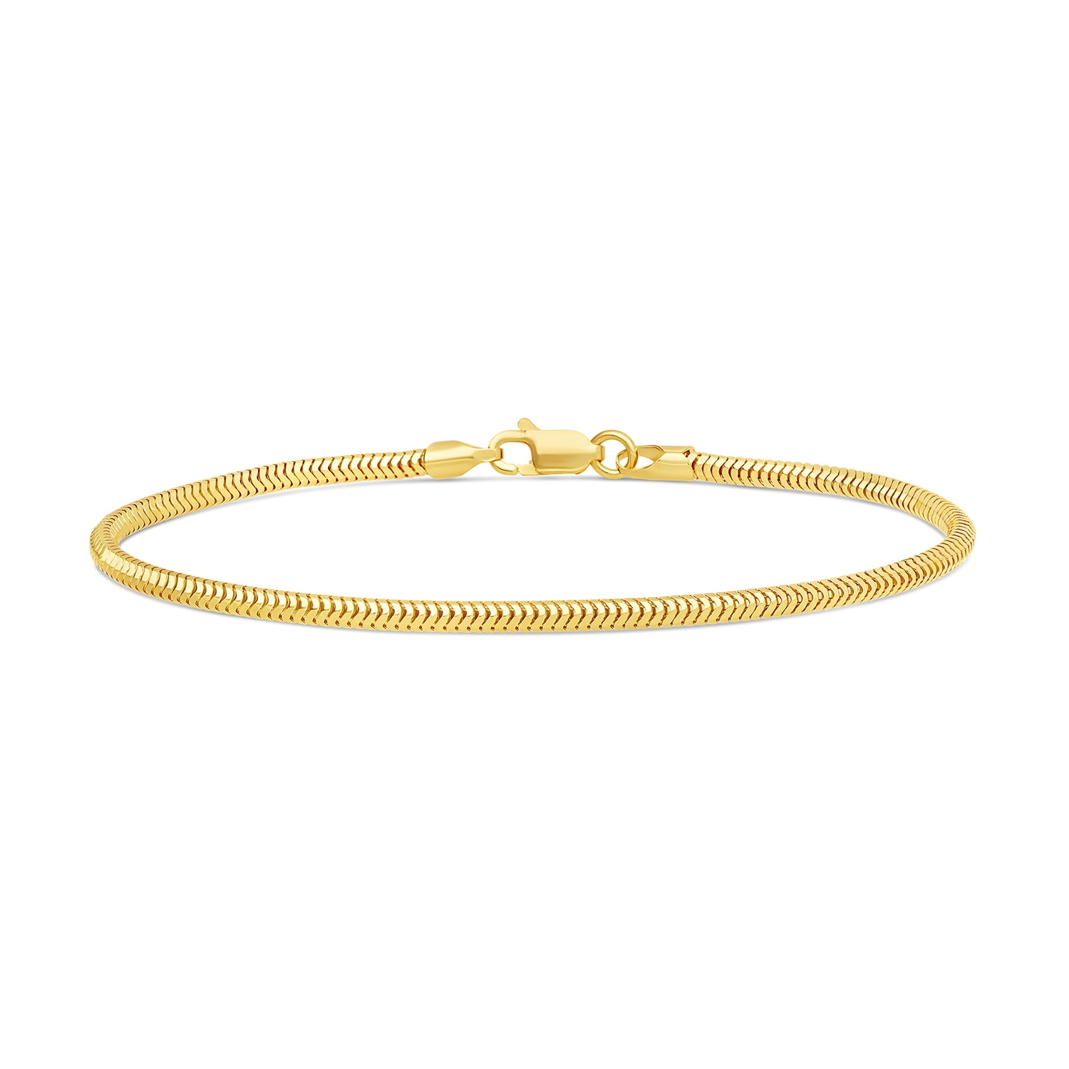 Bransoleta złota Snake, żółte złoto - 17cm