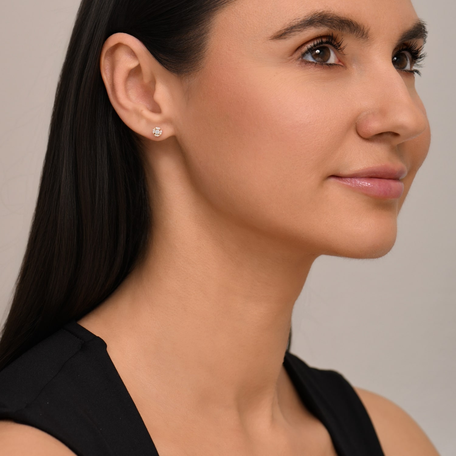 Kolczyki z diamentami model E01922-Y-S Kolczyki z diamentami model E01922-Y-S