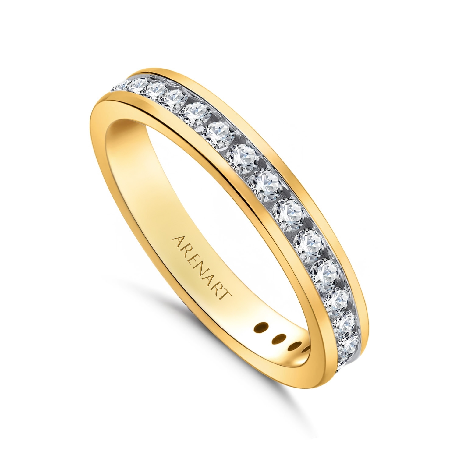 Obrączka damska z diamentami model RR36148-Y