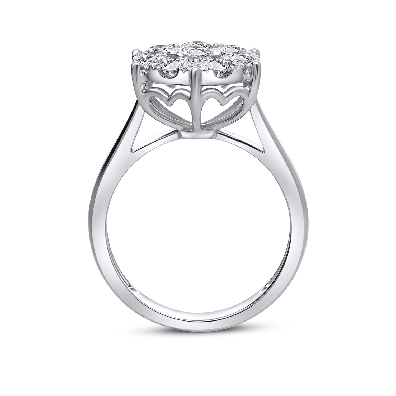 Pierścionek złoty z diamentami 1,13ct, białe złoto Pierścionek złoty z diamentami 1,13ct, białe złoto