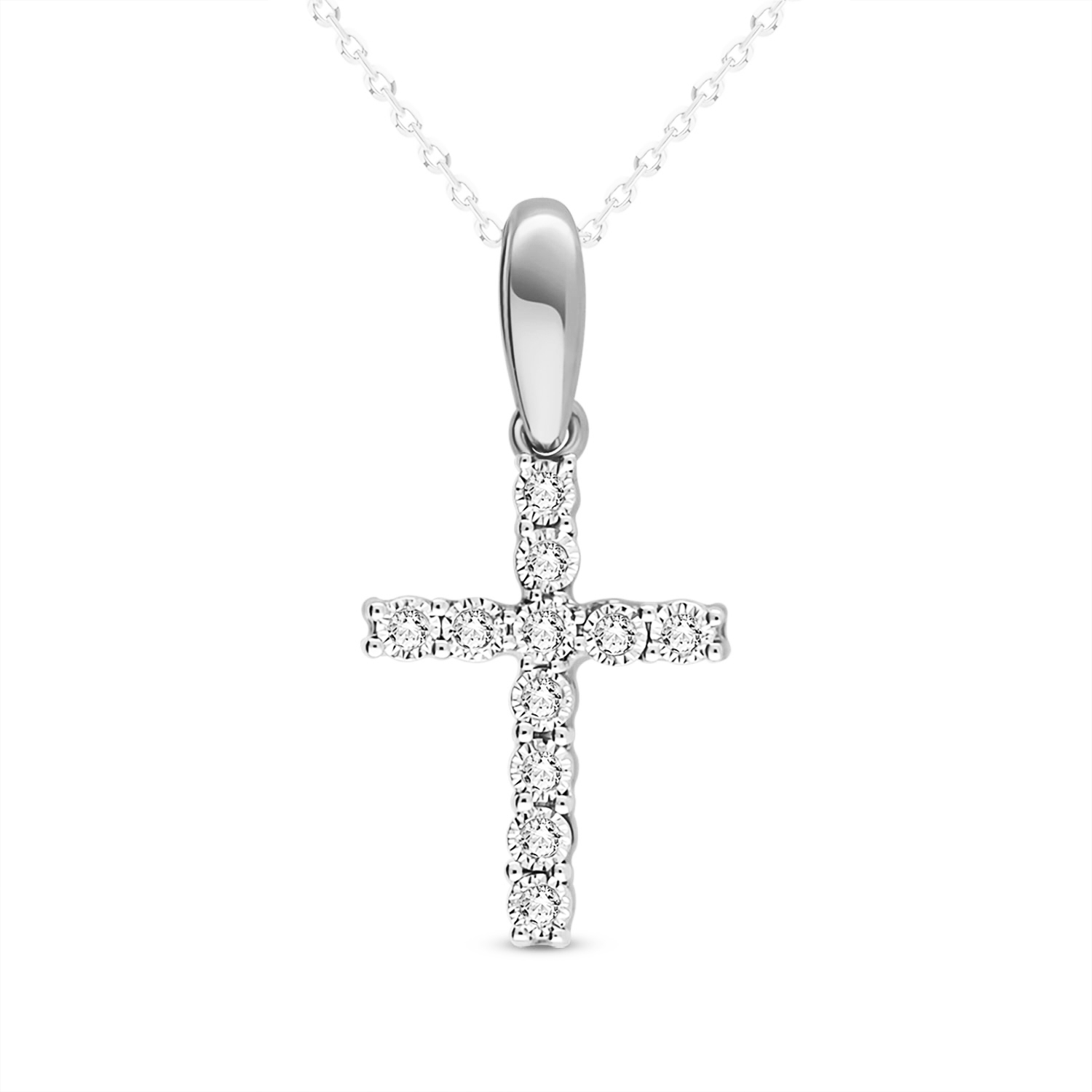 Zawieszka diamentowy krzyżyk JAP09814-W