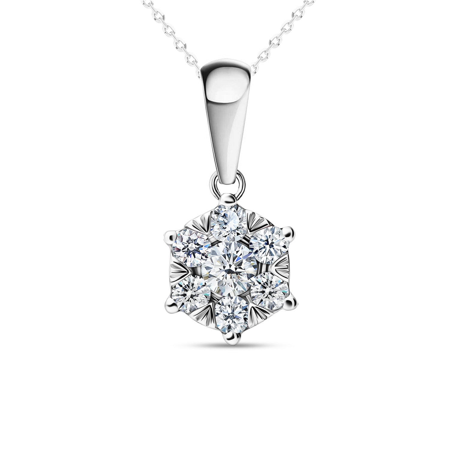 Zawieszka z diamentami model P06841-W