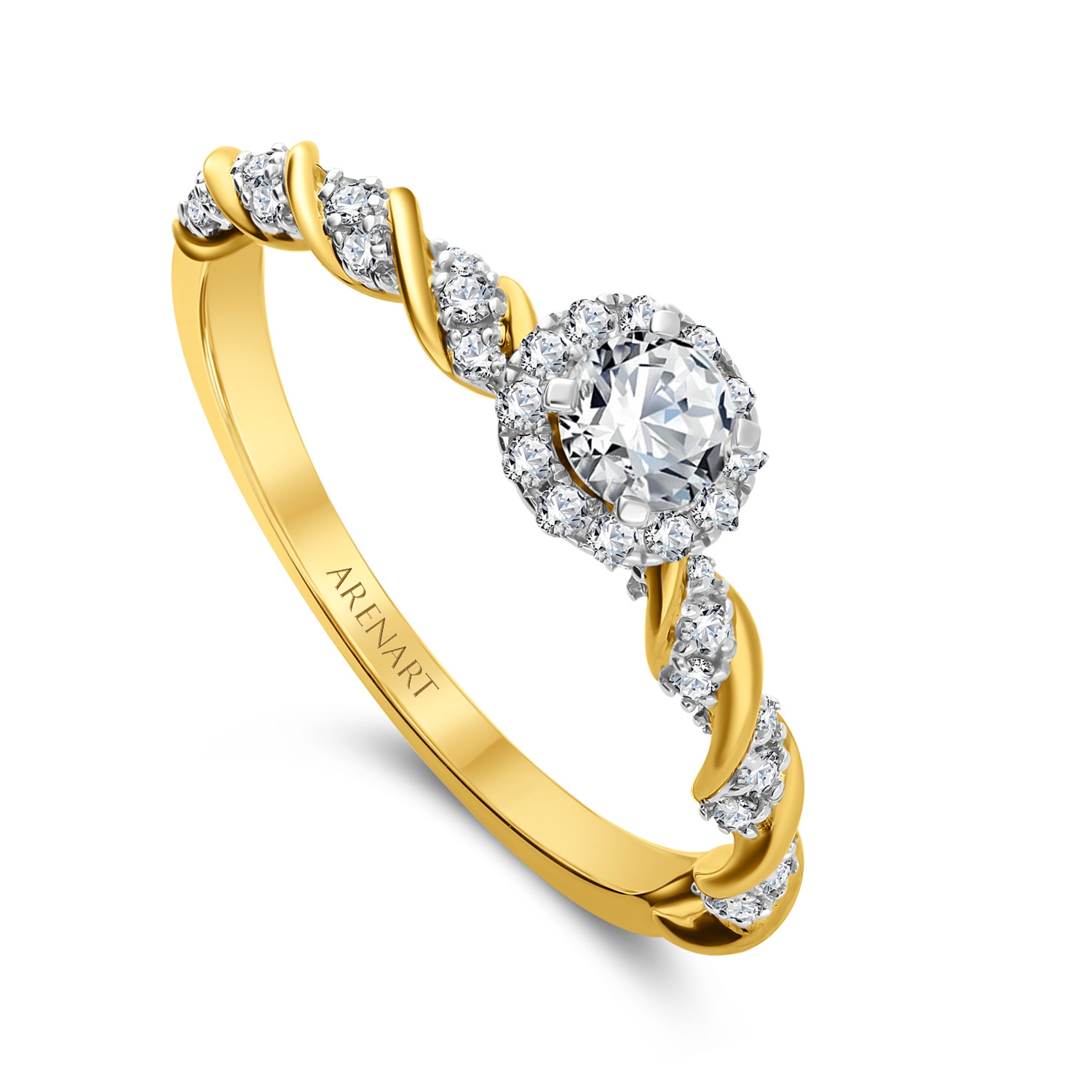 Pierścionek zaręczynowy z diamentami model JAR33974-Y