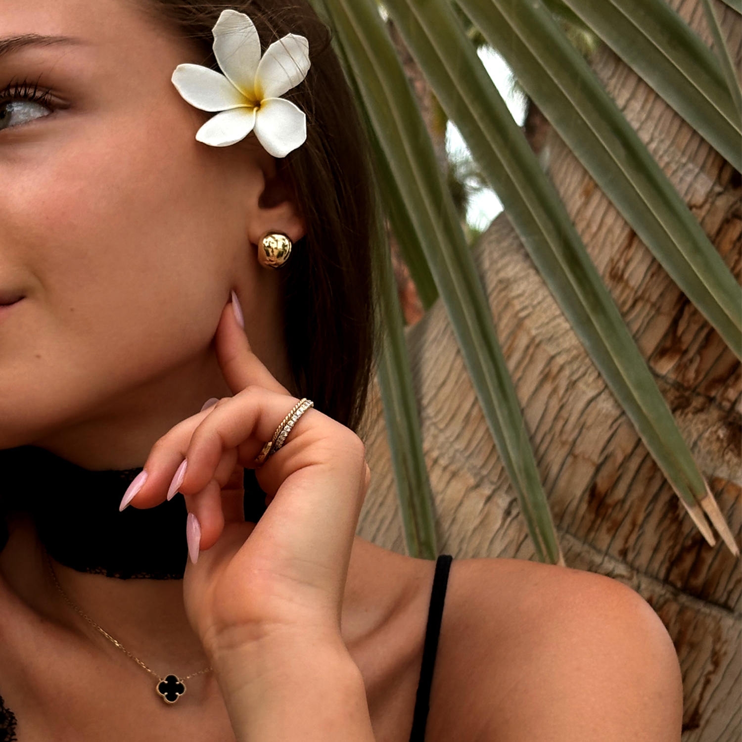 Kolczyki złote półkule, żółte złoto Kolczyki złote półkule, żółte złoto