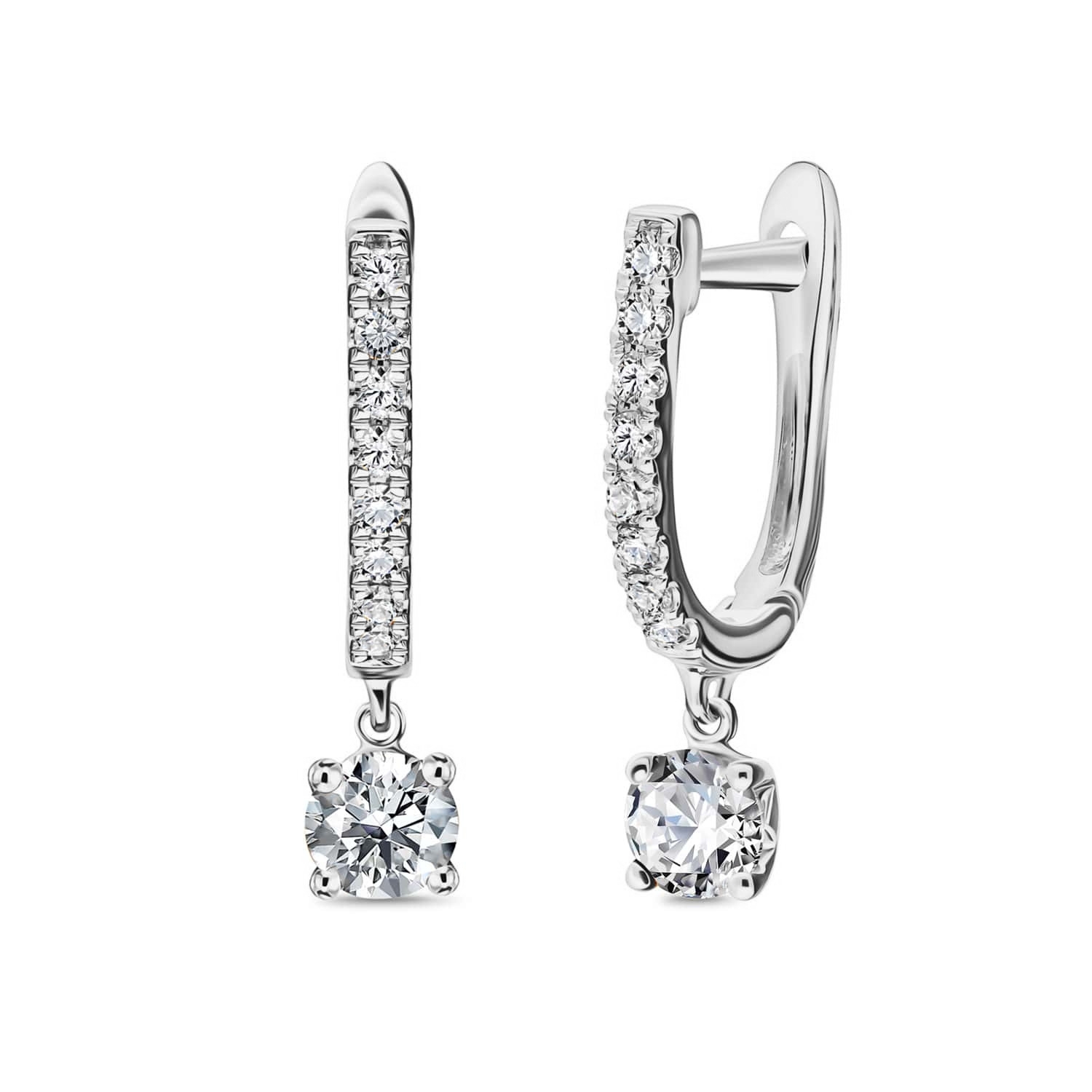 Kolczyki z diamentami, żółtego złoto E01887-W-A