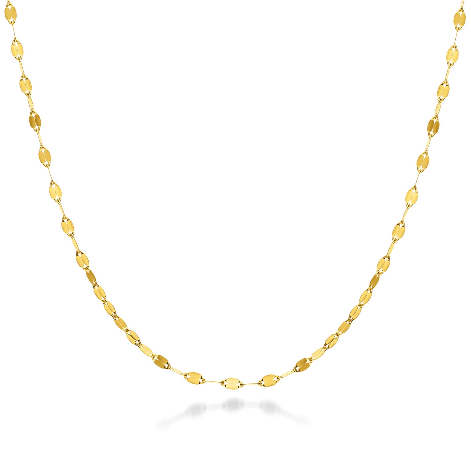 Złoty łańcuszek kawa długość 42 cm