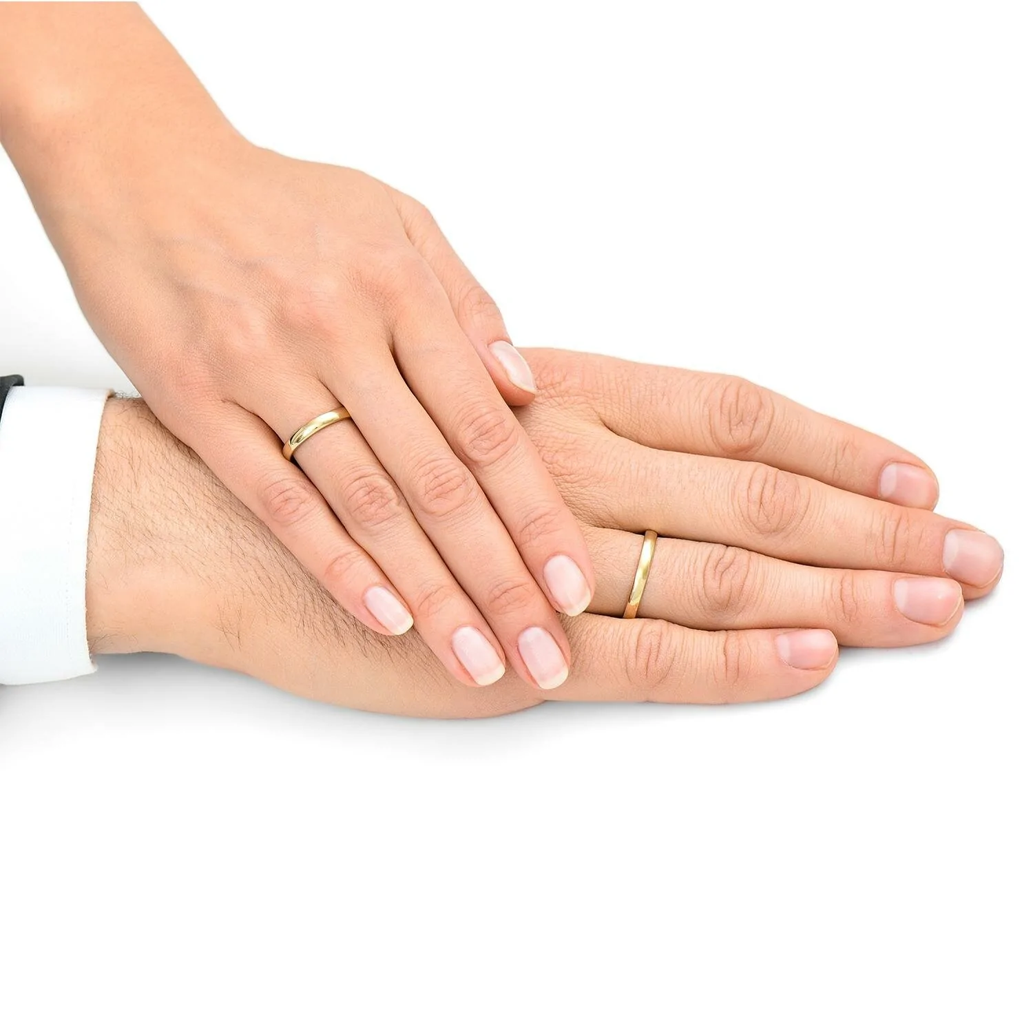 Obrączka damska, żółte złoto, półokrągłe, 3 mm Obrączka damska, żółte złoto, półokrągłe, 3 mm